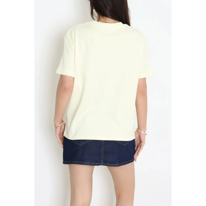 Baskılı Tişört Sarı - 8230.1437.
