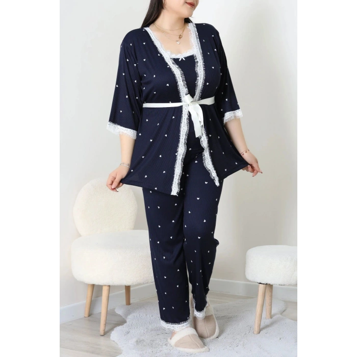 Battal 3Lü Pijama Set Lacikalp - 163.1287.