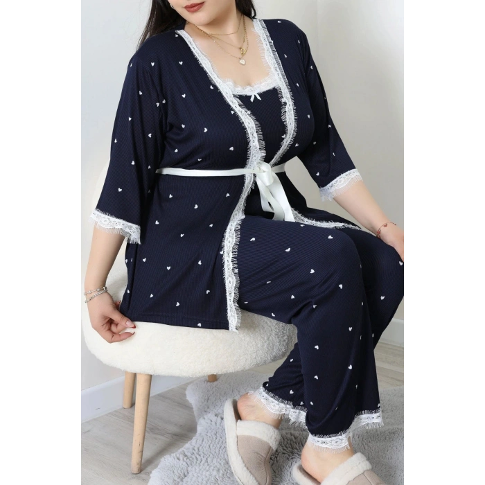 Battal 3Lü Pijama Set Lacikalp - 163.1287.