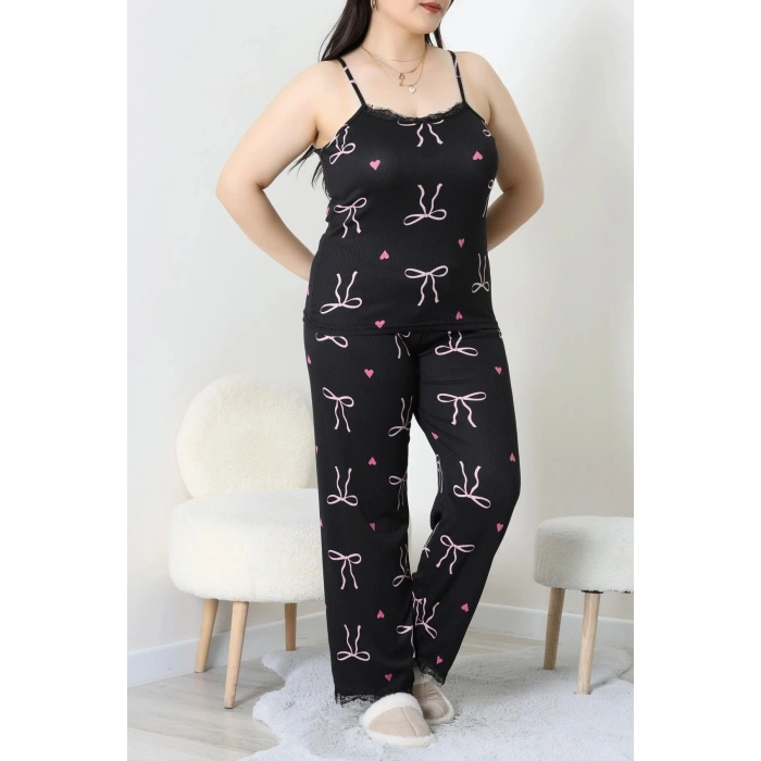Battal 3Lü Pijama Set Pembefiyonk - 163.1287.