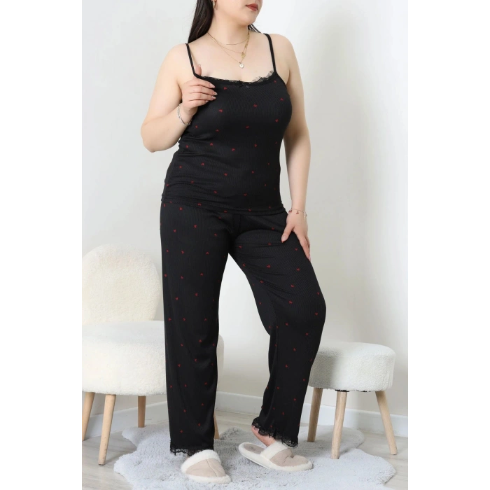 Battal 3Lü Pijama Set Siyahkalp - 163.1287.