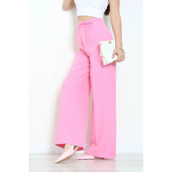Bel Bağlama Detaylı Pantolon Pembe - 7351.1437.
