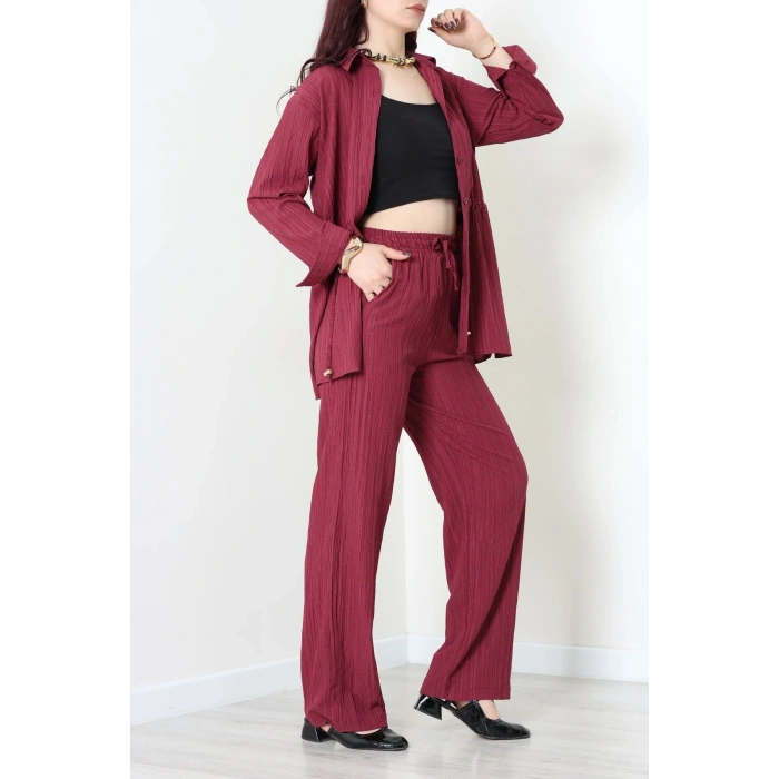 Bel Büzgülü Takım Bordo - 4206.1247.