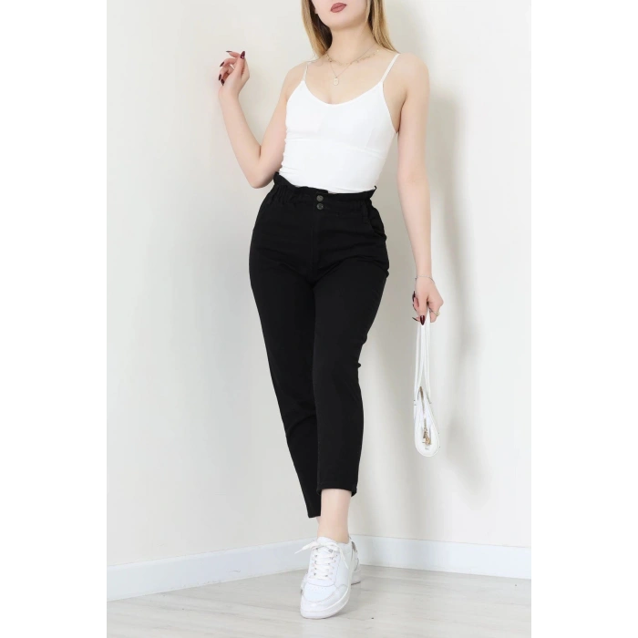 Bel Lastikli Mom Jean Siyah - 405353.2141.