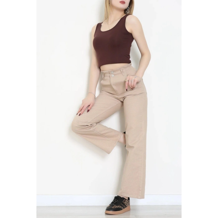 Bel Lastikli Palazzo Kot Pantolon Kumbeji - 405354.2141.