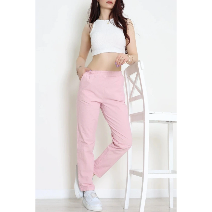 Bel Lastikli Pantolon Pembe - 030.1238.