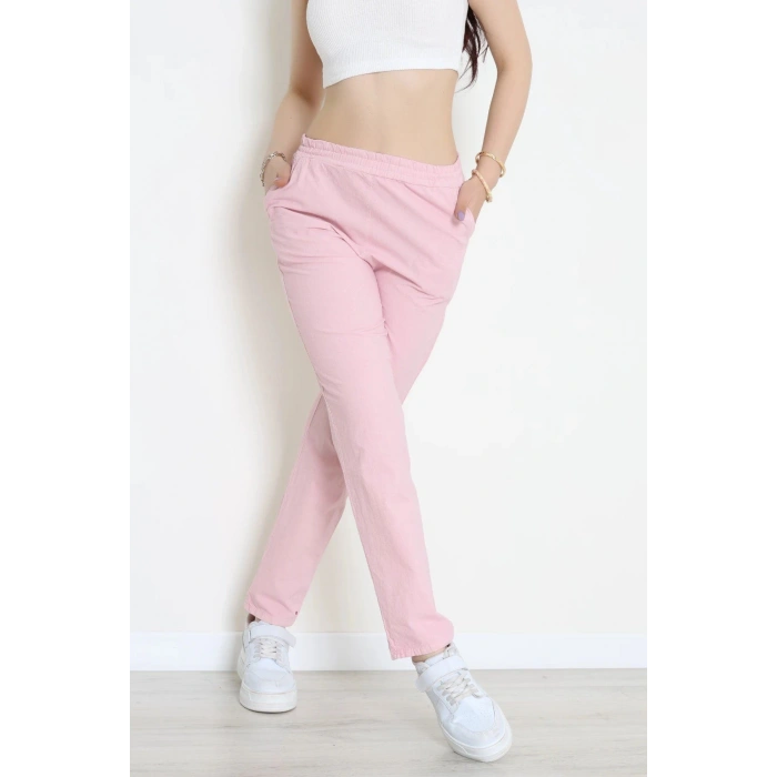 Bel Lastikli Pantolon Pembe - 030.1238.
