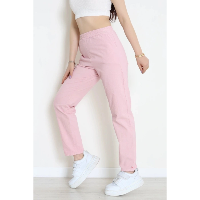 Bel Lastikli Pantolon Pembe - 030.1238.