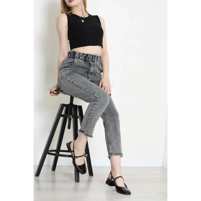 Bel Paça Püskül Büzgülü Mom Jean Karyıkama - 405204.2141.
