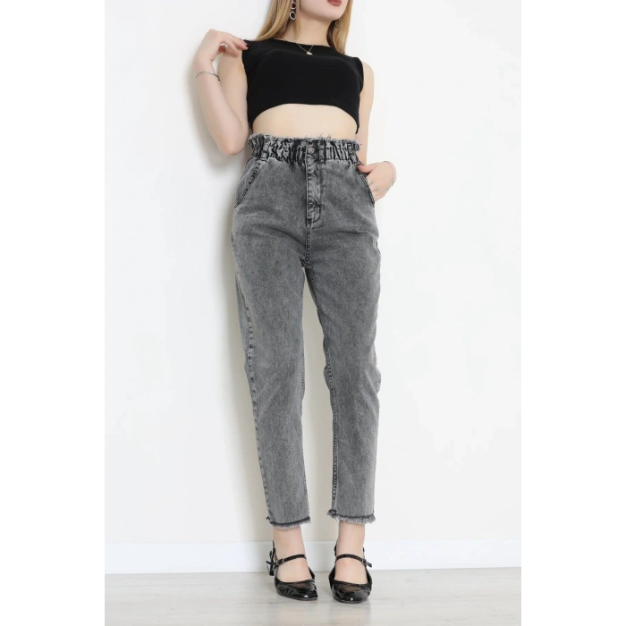 Bel Paça Püskül Büzgülü Mom Jean Karyıkama - 405204.2141.
