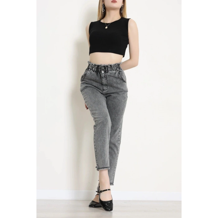 Bel Paça Püskül Büzgülü Mom Jean Karyıkama - 405204.2141.