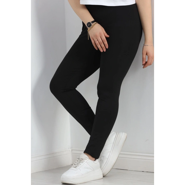 Bel Yazılı Battal Dalgıç Tayt Siyah - 50073.1098.