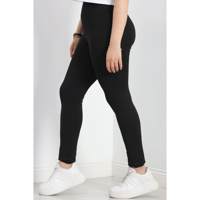 Bel Yazılı Battal Dalgıç Tayt Siyah - 50073.1098.