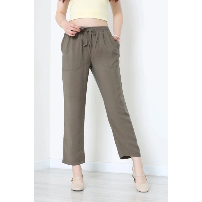 Beli Lastikli Tensel Pantolon Haki - 7804.1437.