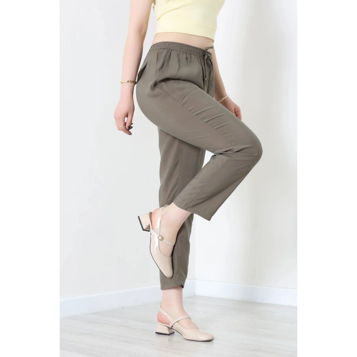 Beli Lastikli Tensel Pantolon Haki - 7804.1437.