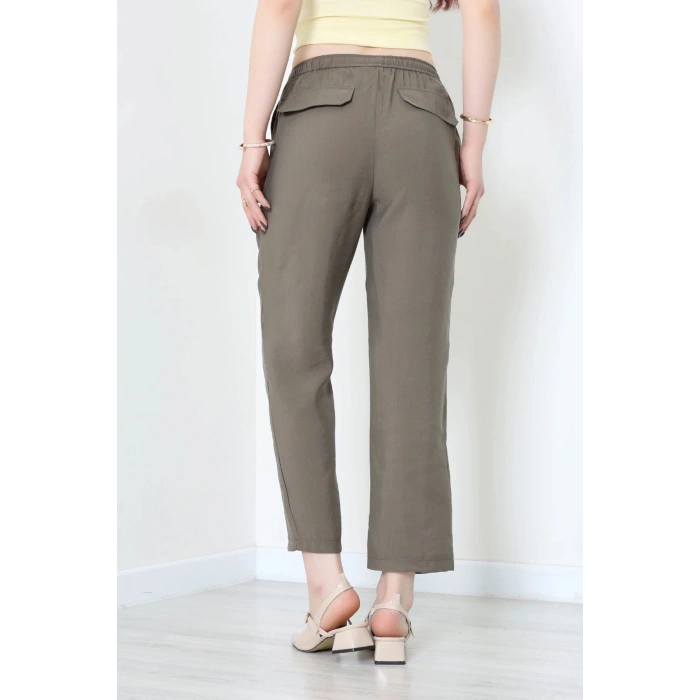 Beli Lastikli Tensel Pantolon Haki - 7804.1437.