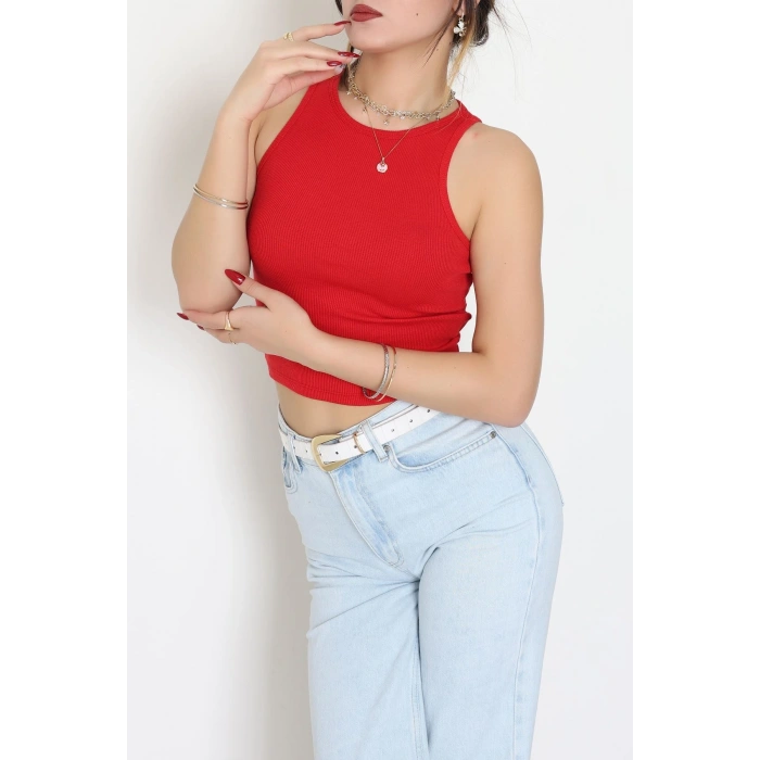 Bisiklet Yaka Kaşkorse Atlet Kırmızı - 21172.200.