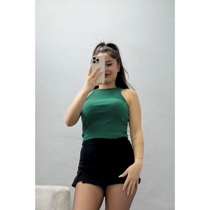 Bisiklet Yaka Kaşkorse Atlet Yeşil - 21172.200.