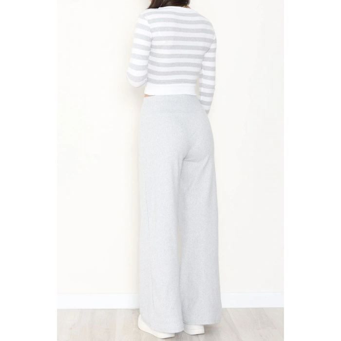 Bisiklet Yaka Raporlu İnterlok Takım Gribeyaz - 42737.1567.