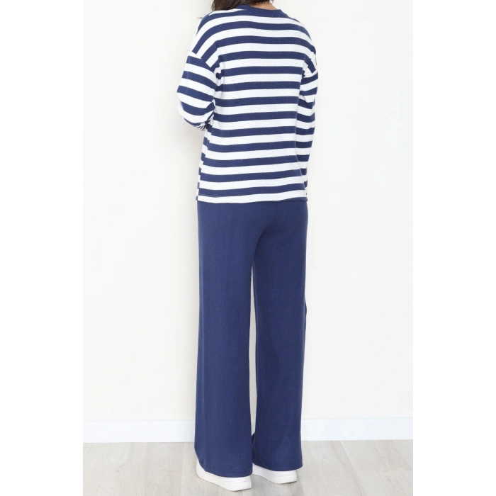 Bisiklet Yaka Raporlu İnterlok Takım Lacibeyaz - 42740.1567.