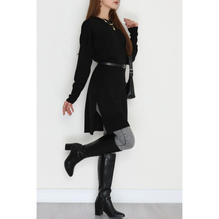 Bisiklet Yaka Triko Siyah - 42735.1766.