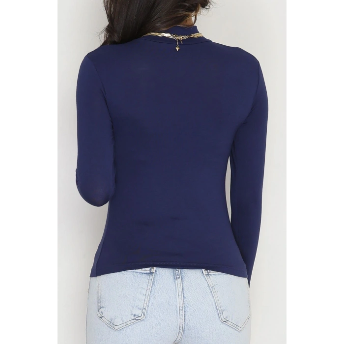Bisiklet Yaka Uzun Kol Body Lacivert - 3605.1783.