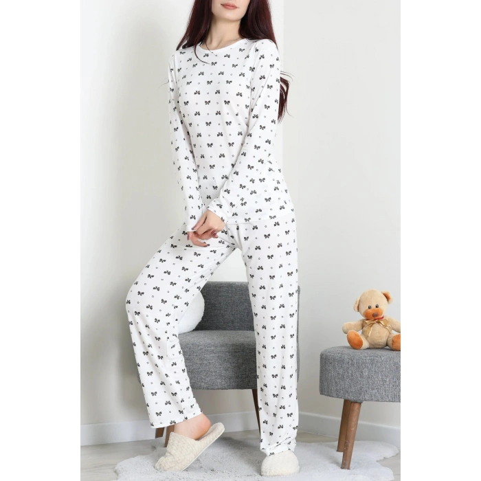 Bisiklet Yaka Uzun Kol Pijama Takımı Büyükfiyonk - 780.1287.