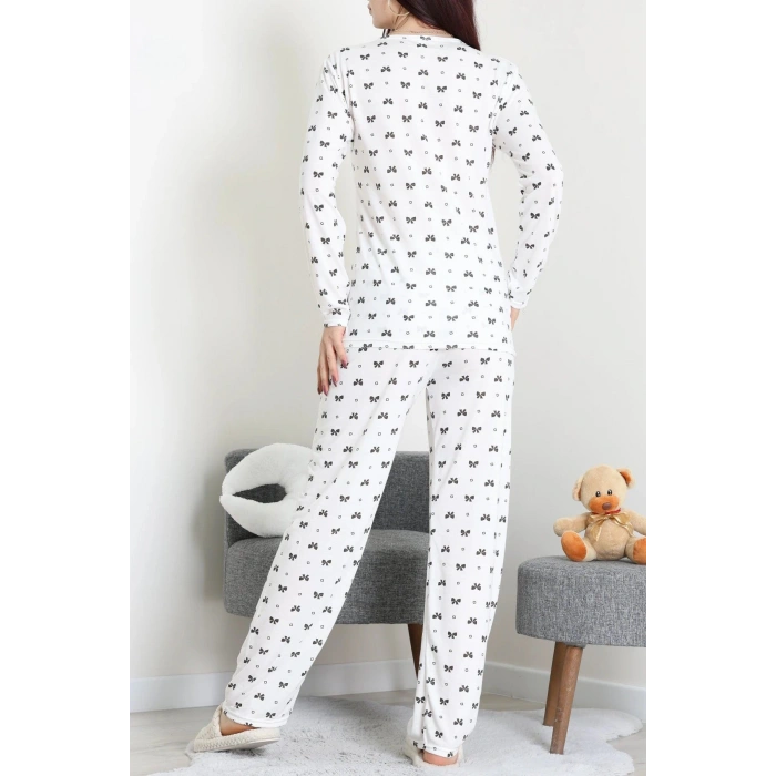 Bisiklet Yaka Uzun Kol Pijama Takımı Büyükfiyonk - 780.1287.
