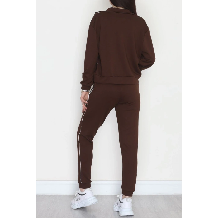 Biyeli Modal Kumaş Takım Kahve - 4124.1247.