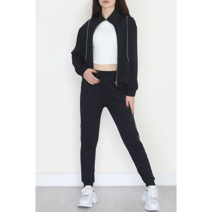 Biyeli Modal Kumaş Takım Lacivert - 4124.1247.