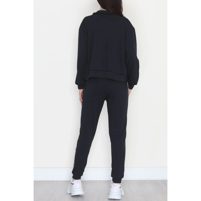 Biyeli Modal Kumaş Takım Lacivert - 4124.1247.