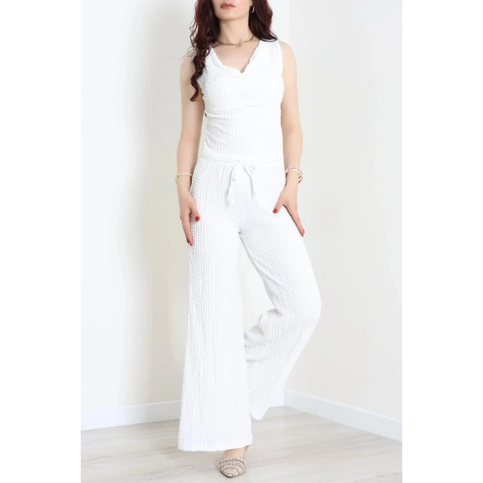 Bubble Kumaş İkili Takım Ekru - 55068.1567.