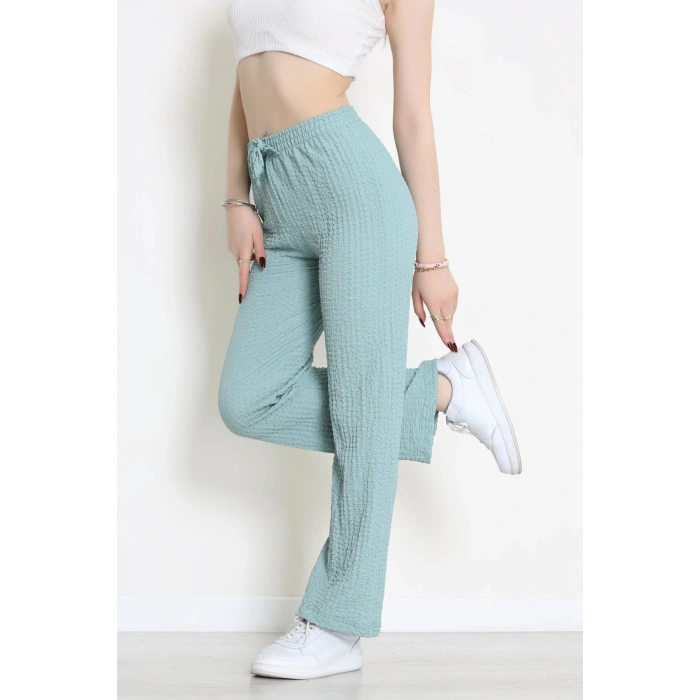 Bubble Kumaş Lastikli Pantolon Mint - 71236.107.