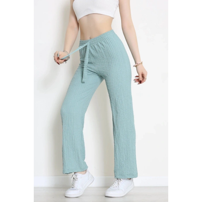 Bubble Kumaş Lastikli Pantolon Mint - 71236.107.