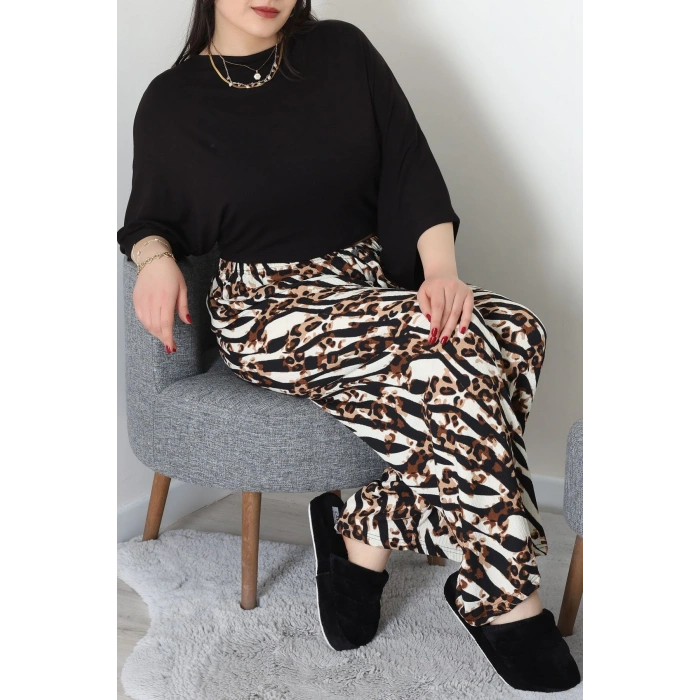 Bürümcük Büyük Beden Alt Çizgilileopar - 52127.1567.