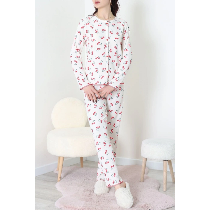 Bürümcük Pijama Takımı Krem - 123.1287.