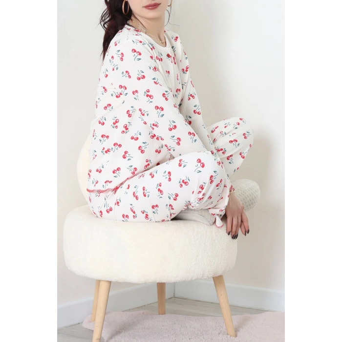 Bürümcük Pijama Takımı Krem - 123.1287.