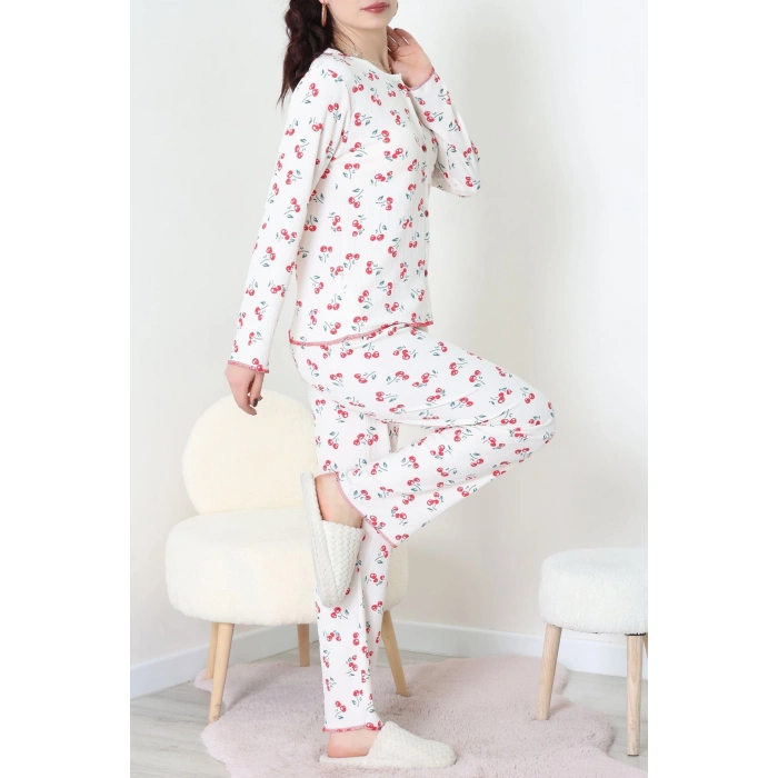 Bürümcük Pijama Takımı Krem - 123.1287.