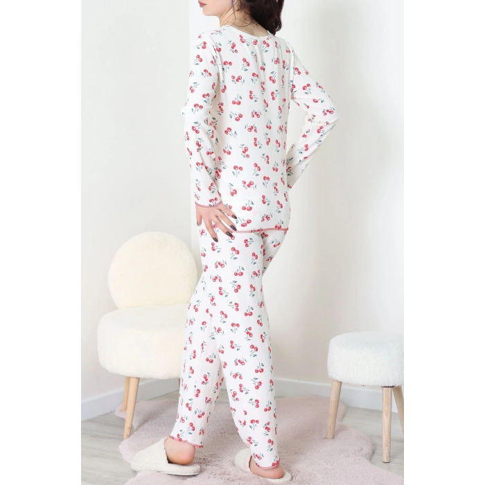 Bürümcük Pijama Takımı Krem - 123.1287.