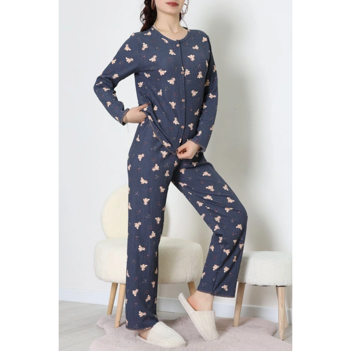 Bürümcük Pijama Takımı Lacivert - 123.1287.