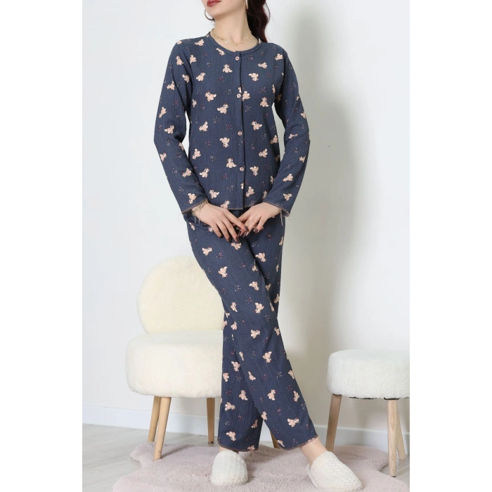 Bürümcük Pijama Takımı Lacivert - 123.1287.