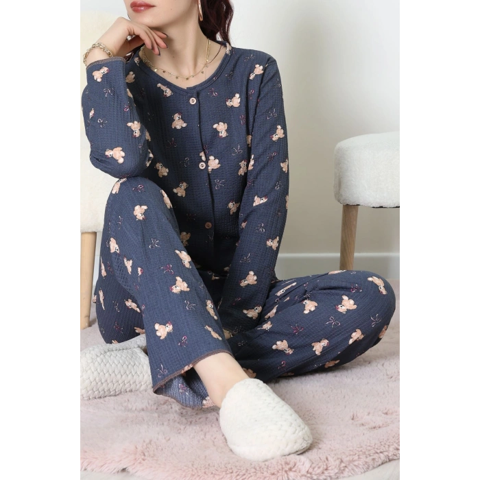 Bürümcük Pijama Takımı Lacivert - 123.1287.