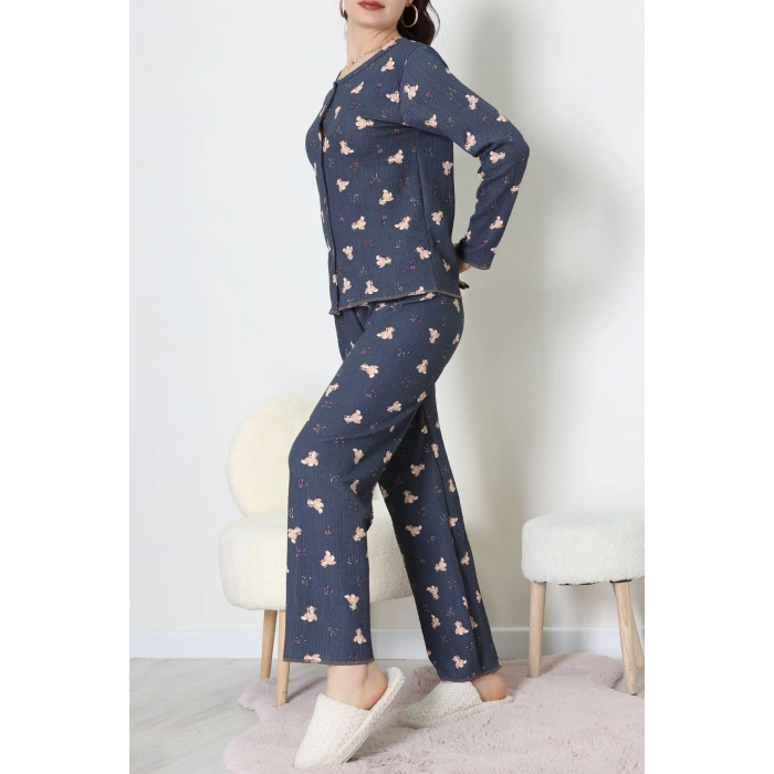 Bürümcük Pijama Takımı Lacivert - 123.1287.