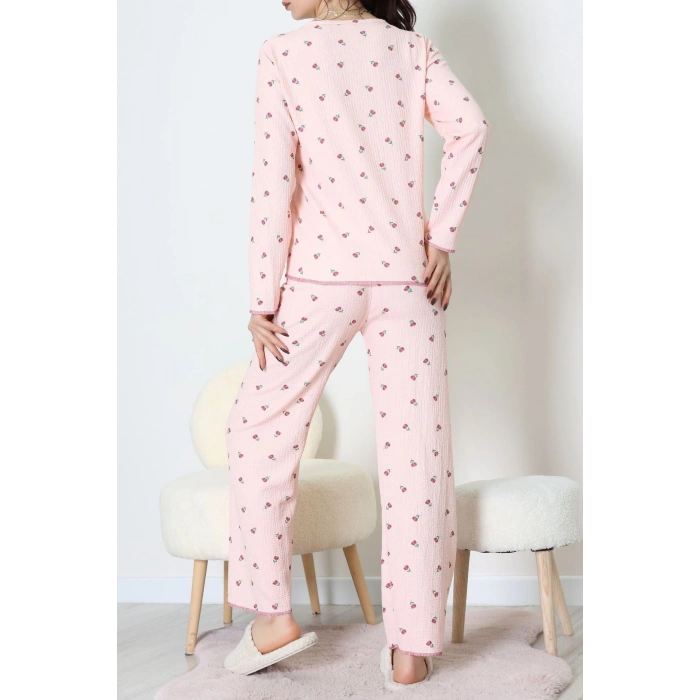 Bürümcük Pijama Takımı Pudra - 123.1287.