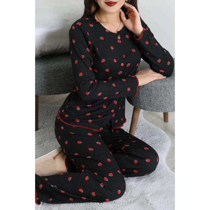 Bürümcük Pijama Takımı Siyahçilek - 123.1287.