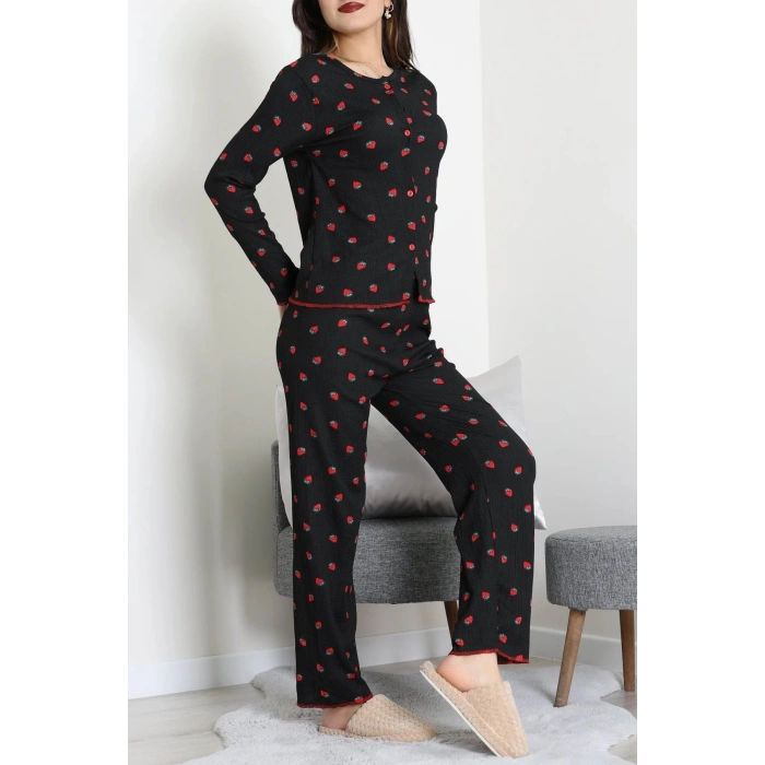 Bürümcük Pijama Takımı Siyahçilek - 123.1287.