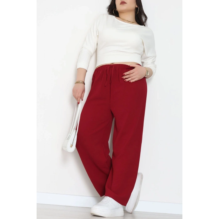 Büyük Beden Ayrobin Alt Bordo - 52126.1567.