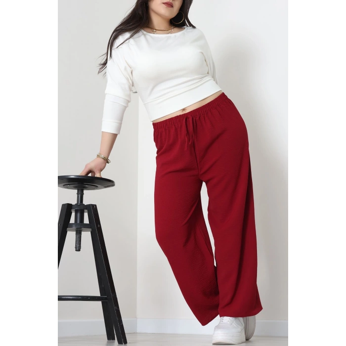 Büyük Beden Ayrobin Alt Bordo - 52126.1567.