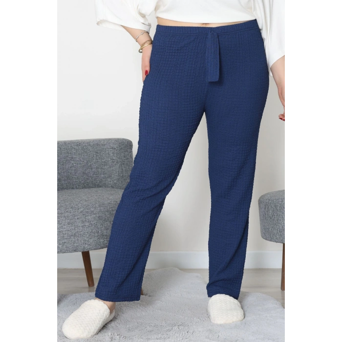 Büyük Beden Bubble Alt Lacivert - 52124.1567.