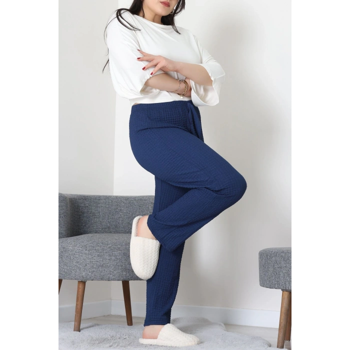 Büyük Beden Bubble Alt Lacivert - 52124.1567.